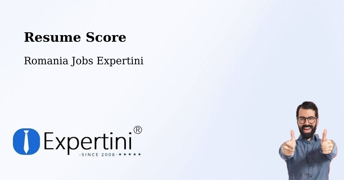 Resume Score & Job Description Match Tool – Văratec - Romania Jobs Expertini
